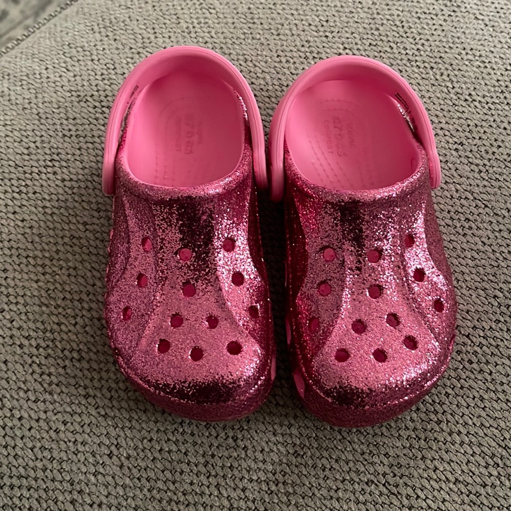 Glitter crocs